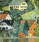 Gustav Klimt Houses at Unterach on the Attersee painting